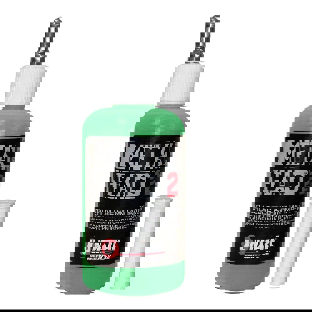 Markers & Paintsticks; Marker Type: Liquid Paint Marker; Tip Shape: Point; Color: Green; Ink Type: Oil Base; Tip Type: Ball Point; For Use On: Concrete; Metal; Steel; Lumber; Stroke Width (Fractional Inch): 5/64; Minimum Temperature (C - 2 Decimals): -46.